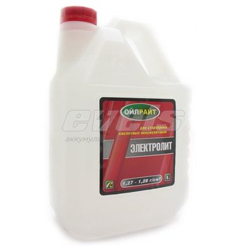 Электролит кислотный 5 л. (Oilright)